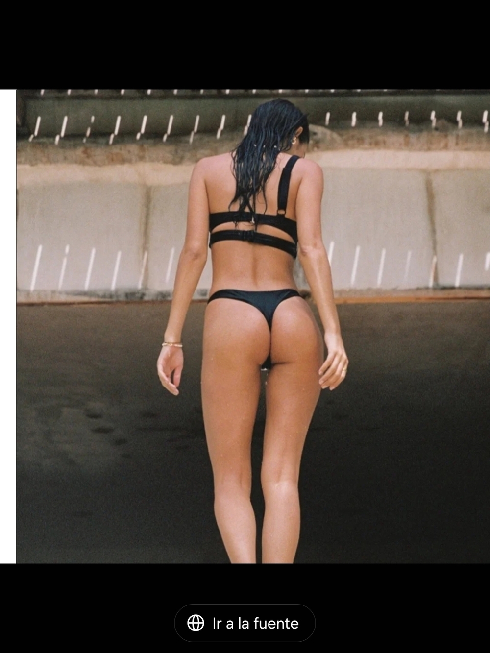 Classic Black Strappy Two-Piece Bikini